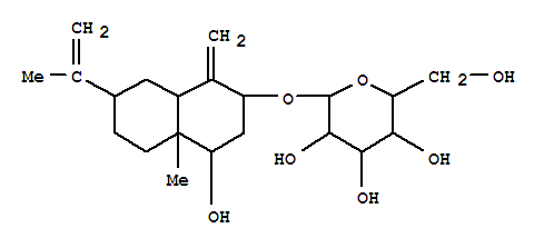 123693-95-8,b-D-Glucopyranoside,decahydro-4-hydroxy-4a-methyl-1-methylene-7-(1-methylethenyl)-2-naphthalenyl(9CI),(-)-HypochoerosideK; Hypochoeroside K