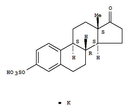 1240-04-6,1,3,5[10]-ESTRATRIEN-3-OL-17-ONE SULFATE POTASSIUM SALT,Estronesulfate potassium salt (6CI);Estrone, hydrogen sulfate, potassium salt(7CI,8CI);Estrone 3-sulfate potassium salt;NSC 18054;Potassium estrone3-monosulfate;Potassium estrone sulfate;