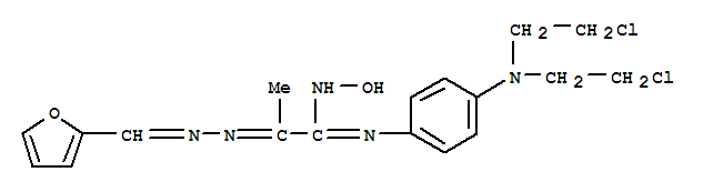 126389-59-1,Propanimidamide,N'-[4-[bis(2-chloroethyl)amino]phenyl]-2-[2-(2-furanylmethylene)hydrazinylidene]-N-hydroxy-,Propanimidamide,N-[4-[bis(2-chloroethyl)amino]phenyl]-2-[(2-furanylmethylene)hydrazono]-N'-hydroxy-(9CI)