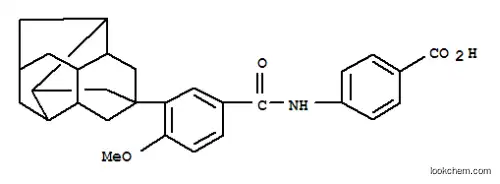 Molecular Structure of 143567-90-2 (Benzoic acid,4-[[4-methoxy-3-(octahydro-3,5,1,7-[1,2,3,4]butanetetraylnaphthalen-3(2H)-yl)benzoyl]amino]-(9CI))