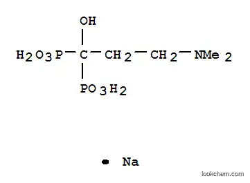 Molecular Structure of 147432-78-8 (Phosphonic acid,[3-(dimethylamino)-1-hydroxypropylidene]bis-, monosodium salt (9CI))