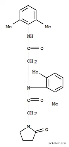 Molecular Structure of 157928-97-7 (N,N~2~-bis(2,6-dimethylphenyl)-N~2~-[(2-oxopyrrolidin-1-yl)acetyl]glycinamide)