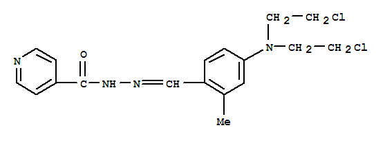 18612-61-8,Isonicotinic acid,[4-[bis(2-chloroethyl)amino]-2-methylbenzylidene]hydrazide (8CI),NSC 90902