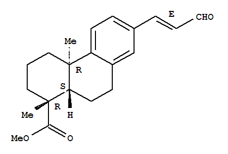 1-Phenanthrenecarboxylicacid,1,2,3,4,4a,9,10,10a-octahydro-1,4a-dimethyl-7-[(1E)-3-oxo-1-propen-1-yl]-,methyl ester, (1R,4aR,10aS)-