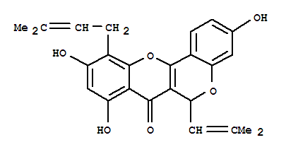 6H,7H-[1]Benzopyrano[4,3-b][1]benzopyran-7-one,3,8,10-trihydroxy-11-(3-methyl-2-buten-1-yl)-6-(2-methyl-1-propen-1-yl)-,stereoisomer