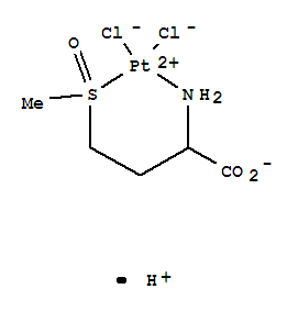 Molecular Structure of 194673-71-7 (Platinate(1-),[(2S)-2-(amino-kN)-4-(methylsulfinyl-kS)butanoato]dichloro-, hydrogen,(SP-4-3)- (9CI))
