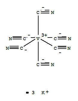 20792-35-2,vanadium hexacyanide,Potassiumhexacyanovanadate(III) (7CI); Vanadate(3-), hexacyano-, tripotassium (8CI); NSC187665; Tripotassium hexacyanovanadate