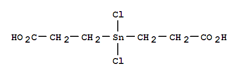 Molecular Structure of 10175-24-3 (Propanoic acid,3,3'-(dichlorostannylene)bis-)