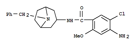 105846-97-7,Benzamide,4-amino-5-chloro-2-methoxy-N-[8-(phenylmethyl)-8-azabicyclo[3.2.1]oct-3-yl]-,BRL 25594
