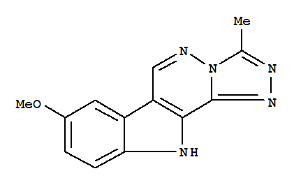 107891-14-5,11H-1,2,4-Triazolo[4',3':2,3]pyridazino[4,5-b]indole,8-methoxy-3-methyl-,