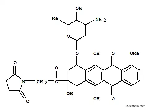 Molecular Structure of 108936-90-9 (14-N-succinimidocarminomycin)