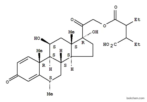 3-[2-[(6S,8S,9S,10R,11S,13S,14S,17R)-11,17-dihydroxy-6,10,13-trimethyl-3-oxo-7,8,9,11,12,14,15,16-octahydro-6H-cyclopenta[a]phenanthren-17-yl]-2-oxoethoxy]carbonyl-2-ethylpentanoic acid