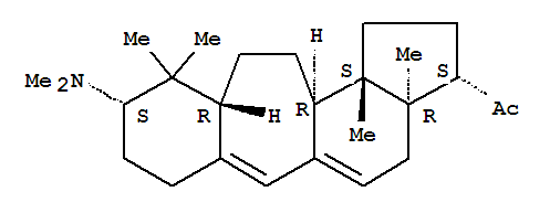 114333-58-3,1-[(3S,3aR,9S,10aR,12aR,12bS)-9-(dimethylamino)-3a,10,10,12b-tetramethyl-1,2,3,3a,4,7,8,9,10,10a,11,12,12a,12b-tetradecahydrobenzo[4,5]cyclohepta[1,2-e]inden-3-yl]ethanone,B(9a)-Homo-19-norpregna-9(11),9a-dien-20-one,3-(dimethylamino)-4,4,14-trimethyl-, (3b,5a)-; Buxaminone; Ethanone,1-[9-(dimethylamino)-1,2,3,3a,4,7,8,9,10,10a,11,12,12a,12b-tetradecahydro-3a,10,10,12b-tetramethylbenzo[4,5]cyclohept[1,2-e]inden-3-yl]-,[3S-(3a,3aa,9a,10ab,12aa,12bb)]-