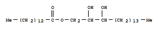 Molecular Structure of 114923-77-2 (Tetradecanoic acid,2,3-dihydroxyheptadecyl ester (9CI))