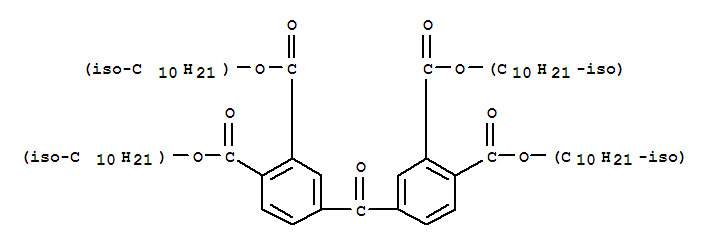Molecular Structure of 119394-45-5 (1,2-Benzenedicarboxylicacid, 4,4'-carbonylbis-, 1,1',2,2'-tetraisodecyl ester)
