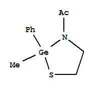 Molecular Structure of 120626-87-1 (Ethanone,1-(2-methyl-2-phenyl-1,3,2-thiazagermolidin-3-yl)-)