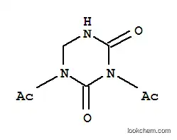 Molecular Structure of 123098-37-3 (1,3,5-Triazine-2,4(1H,3H)-dione,1,3-diacetyldihydro-)