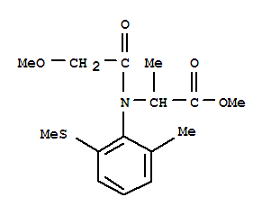 124482-53-7,methyl N-(methoxyacetyl)-N-[2-methyl-6-(methylsulfanyl)phenyl]-L-alaninate,DL-Alanine,N-(methoxyacetyl)-N-[2-methyl-6-(methylthio)phenyl]-, methyl ester