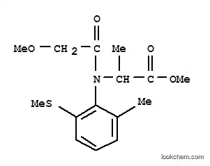 Molecular Structure of 124482-53-7 (methyl N-(methoxyacetyl)-N-[2-methyl-6-(methylsulfanyl)phenyl]-L-alaninate)
