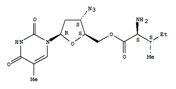 125780-95-2,5'-isoleucyl 3'-azido-3'-deoxythymidine,