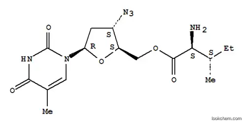 Molecular Structure of 125780-95-2 (5'-isoleucyl 3'-azido-3'-deoxythymidine)