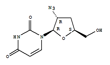 Molecular Structure of 126543-45-1 (Uridine,2'-azido-2',3'-dideoxy- (9CI))