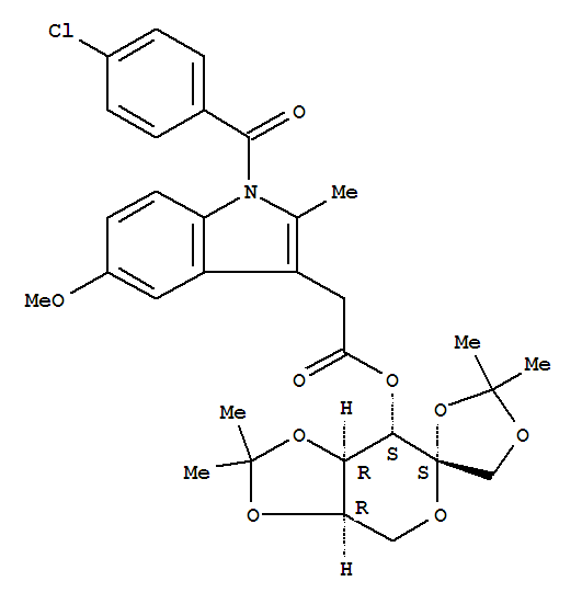 127083-29-8,b-D-Fructopyranose,1,2:4,5-bis-O-(1-methylethylidene)-,1-(4-chlorobenzoyl)-5-methoxy-2-methyl-1H-indole-3-acetate (9CI),Spiro[1,3-dioxolane-4,6'-[6H-1,3]dioxolo[4,5-c]pyran],b-D-fructopyranose deriv.