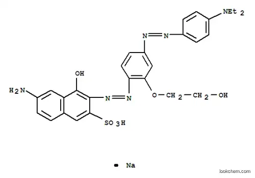 Molecular Structure of 127750-22-5 (sodium (3E)-6-amino-3-{2-[4-{(E)-[4-(diethylamino)phenyl]diazenyl}-2-(2-hydroxyethoxy)phenyl]hydrazinylidene}-4-oxo-3,4-dihydronaphthalene-2-sulfonate)