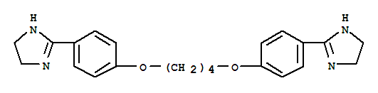 Molecular Structure of 129050-97-1 (1H-Imidazole,2,2'-[1,4-butanediylbis(oxy-4,1-phenylene)]bis[4,5-dihydro-)