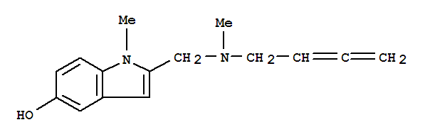 Molecular Structure of 133846-07-8 (1H-Indol-5-ol,2-[(2,3-butadien-1-ylmethylamino)methyl]-1-methyl-)