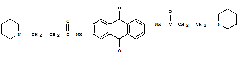 134888-32-7,1-Piperidinepropanamide,N,N'-(9,10-dihydro-9,10-dioxo-2,6-anthracenediyl)bis- (9CI),