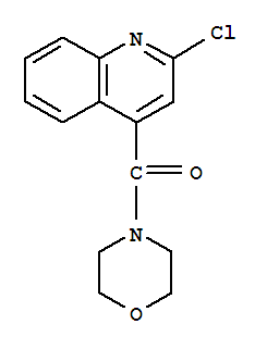 Molecular Structure of 135323-95-4 (Methanone,(2-chloro-4-quinolinyl)-4-morpholinyl-)