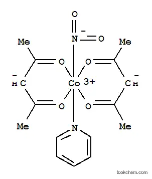 Molecular Structure of 14220-10-1 (nitro-bis(2,4-pentanedionato)(pyridine)cobalt(III))