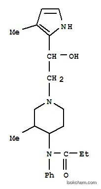 Propanamide, N-(1-(2-hydroxy-2-(3-methyl-1H-pyrrol-2-yl)ethyl)-3-methyl-4-piperidinyl)-N-phenyl-