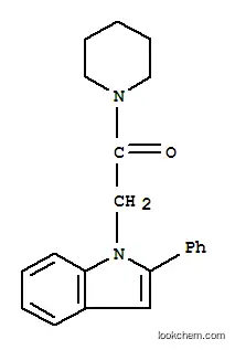 Molecular Structure of 163629-11-6 (1-(2-oxo-2-piperidin-1-ylethyl)-2-phenyl-1H-indole)