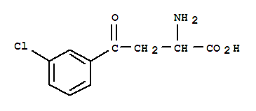Molecular Structure of 168154-91-4 (Benzenebutanoic acid, a-amino-3-chloro-g-oxo-)