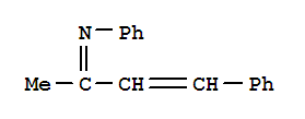 Molecular Structure of 17424-79-2 (Benzenamine,N-(1-methyl-3-phenyl-2-propen-1-ylidene)-)
