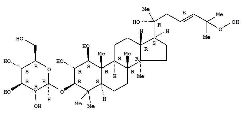 222541-56-2,b-D-Glucopyranoside, (1b,2a,3b,20R,23E)-25-hydroperoxy-1,2,20-trihydroxydammar-23-en-3-yl (9CI),ChilianosideF