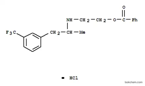 Molecular Structure of 22471-86-9 (Ethanol,2-[[1-methyl-2-[3-(trifluoromethyl)phenyl]ethyl]amino]-, 1-benzoate,hydrochloride (1:1))