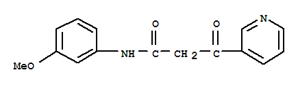 3-Pyridinepropanamide,N-(3-methoxyphenyl)-b-oxo-