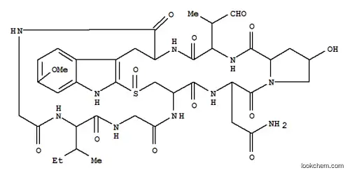 Molecular Structure of 28868-85-1 (a-Amanitin,3-(4-oxovaline)-4-(2-mercapto-6-methoxy-L-tryptophan)-)