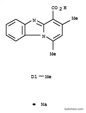 Molecular Structure of 29718-55-6 (sodium 1,3,6-trimethylpyrido[1,2-a]benzimidazole-4-carboxylate)
