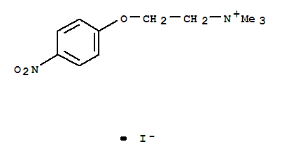 30096-96-9,N,N,N-trimethyl-2-(4-nitrophenoxy)ethanaminium,Ammonium,trimethyl[2-(p-nitrophenoxy)ethyl]-, iodide (8CI); NSC 154945