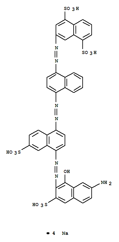 1,5-Naphthalenedisulfonicacid,3-[2-[4-[2-[4-[2-(7-amino-1-hydroxy-3-sulfo-2-naphthalenyl)diazenyl]-6-sulfo-1-naphthalenyl]diazenyl]-1-naphthalenyl]diazenyl]-,sodium salt (1:4)