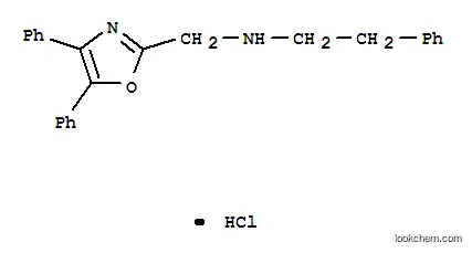 Molecular Structure of 33161-70-5 (N-[(4,5-diphenyl-1,3-oxazol-2-yl)methyl]-2-phenylethanamine hydrochloride (1:1))