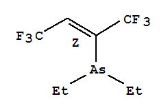 35186-09-5,diethyl[(1Z)-3,3,3-trifluoro-1-(trifluoromethyl)prop-1-en-1-yl]arsane,