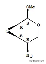 Molecular Structure of 3877-41-6 (methyl 2,3-anhydro-4-deoxy-4-triaza-1,2-dien-2-ium-1-ylpentopyranoside)