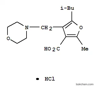 Molecular Structure of 435341-87-0 (5-ISOBUTYL-2-METHYL-4-MORPHOLIN-4-YLMETHYL-FURAN-3-CARBOXYLIC ACID)