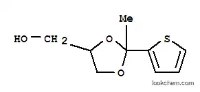 Molecular Structure of 4361-62-0 ([2-methyl-2-(thiophen-2-yl)-1,3-dioxolan-4-yl]methanol)