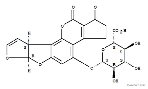 Molecular Structure of 50280-92-7 (b-D-Glucopyranosiduronic acid,(6aR,9aS)-1,2,3,6a,9a,11-hexahydro-1,11-dioxocyclopenta[c]furo[3',2':4,5]furo[2,3-h][1]benzopyran-4-yl)